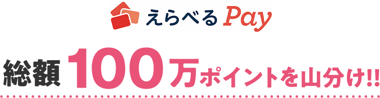 えらべるPay 総額100万ポイントを山分け！！