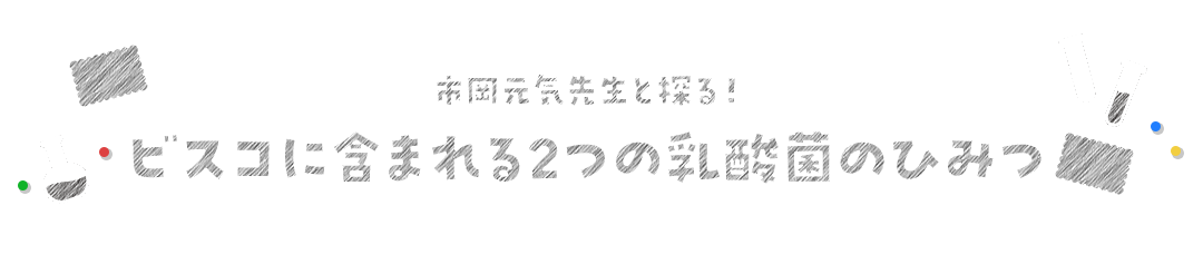 市岡元気先生と探る！ビスコに含まれる2つの乳酸菌のひみつ