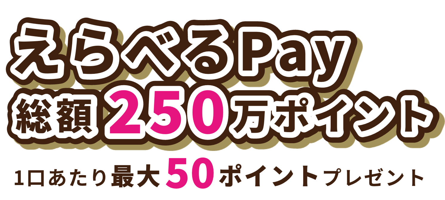 えらべるPay総額250万ポイント