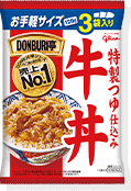 DONBURI亭3食パック牛丼