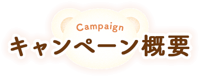 Campaign キャンペーン概要