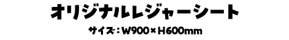 オリジナルレジャーシート