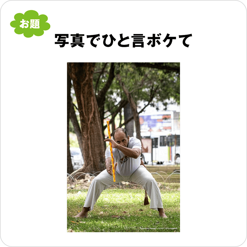 写真でひと言ボケて