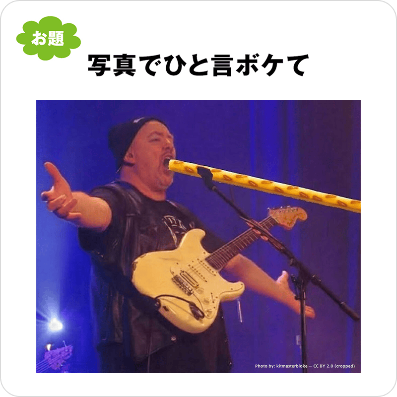 写真でひと言ボケて