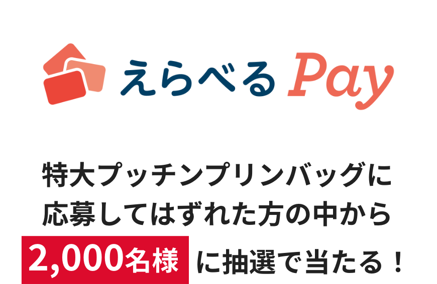 プッチンどでかバッグに応募してはずれた方の中から1,000名様に抽選で当たる！