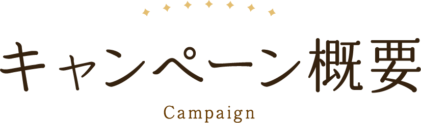 キャンペーン概要 Campaign